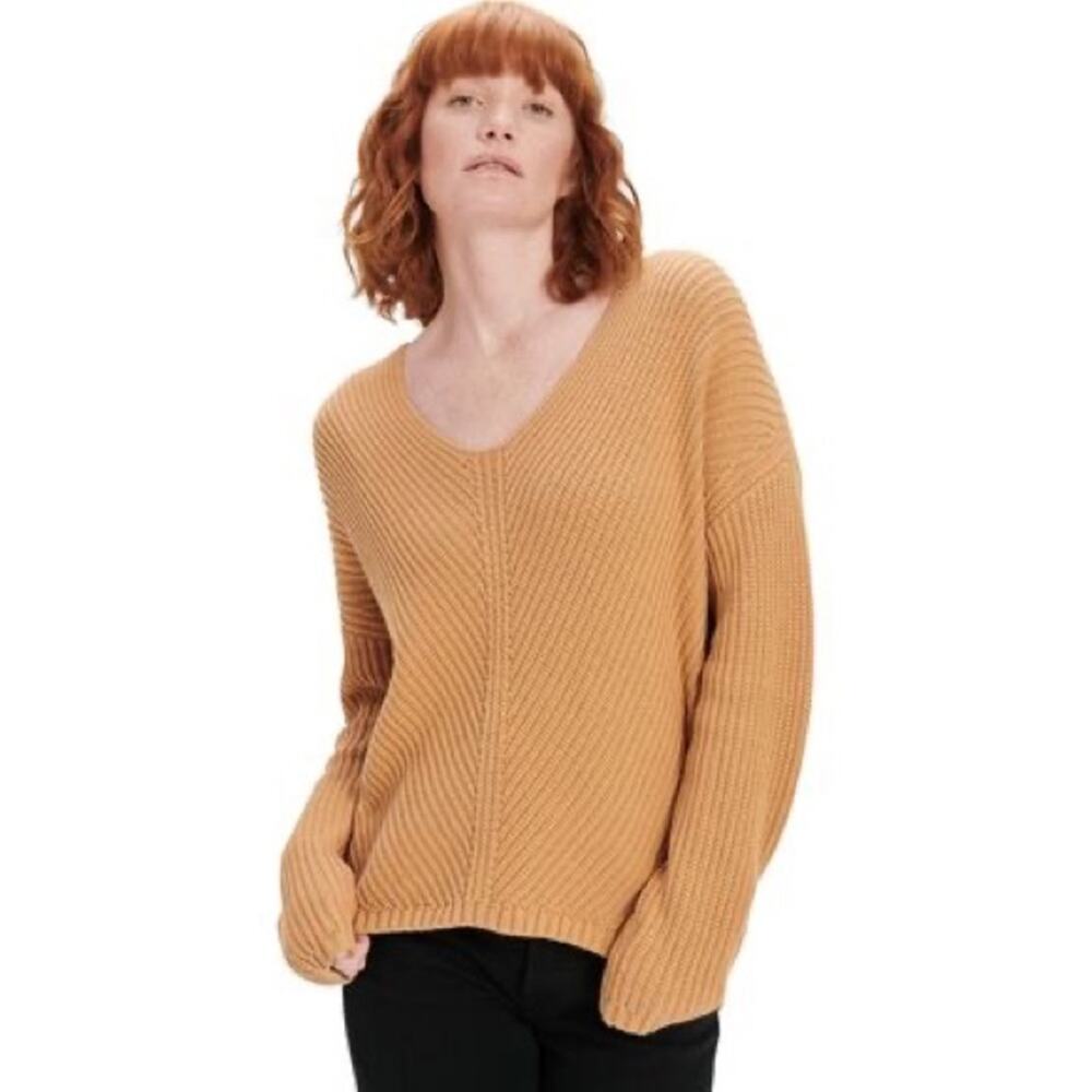 Ugg Criss Diagonal Stitch Camel Sweater